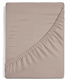Napínacia plachta na matrac- svetlohnedé froté 180/200/25