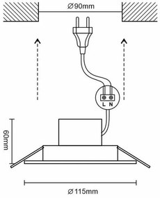 LED Stmievateľné kúpeľňové svietidlo LED/10W/230V 3000K-6500K Wi-Fi Tuya IP44