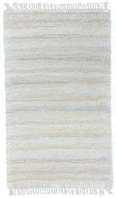 Ručne tkaný bavlnený koberec Milan B 1,0/1,5 biela