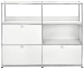 Kovová komoda »CN3« s 2 výklopnými dvierkami a 1 zásuvkou