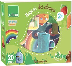 Drevené magnetky - Vidiek  - 20 ks