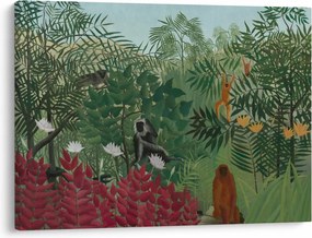 Obraz - Henri Rousseau, Tropical Forest with Monkeys, reprodukcia (70x50 cm)