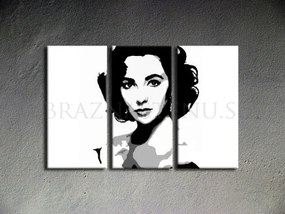 Ručne maľovaný POP Art obraz Elizabhet Taylor | rôzne rozmery