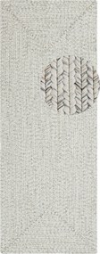 Hanse Home, Kusový koberec Braided 105553 Light Melange – na von aj na doma, 160x230, biela, chodba / predsieň