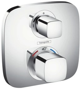 Hansgrohe Ecostat E, termostatická batéria pod omietku s uzatváracím ventilom, chrómová, HAN-15707000