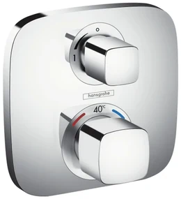 Hansgrohe Ecostat E, termostatická batéria pod omietku s uzatváracím ventilom, chrómová, HAN-15707000