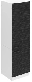 Vysoká kuchynská skrinka Belini Premium Full Version pre vstavanú chladničku 60 cm eben kráľovský