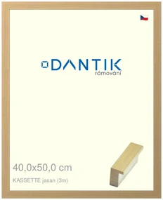 DANTIK rám na obraz 40x50 | KASSETTE jasan (Plexi Čiré)