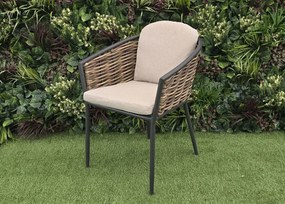 Hliníková ratanová stolička MARBEL