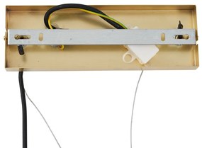 Dizajnové závesné svietidlo zlaté s dúhovým sklom 8-svetiel - Uvas