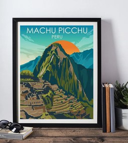 Poster Machu Picchu - Poster A3 + čierny rám (46,8€)