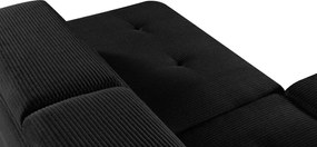 Sedacia súprava Harry, ľavá, čierná (lincoln 100)