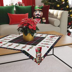 Vianočný obrus Luskáčik Karo 79x79 cm | INTERMEDIC SK