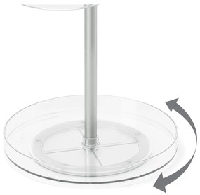 Otočný plastový kúpeľňový organizér na kozmetiku Pirouette – Umbra