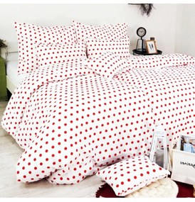 Obliečky Rím červené EMI, Predĺžený set jednolôžko obsahuje 1x 140x220 + 1x 70x90