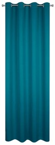 ZATEMŇOVACÍ ZÁVES NA KRÚŽKOCH LOGAN 135X250 CM TYRKYSOVÁ