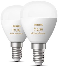 Žiarovky v súprave 2 ks E14, 5 W White ambiance – Philips Hue