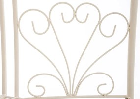 Kovová polica regál Maia - Krémová