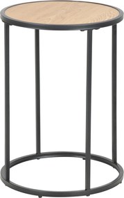 XXXLutz PRÍRUČNÝ STOLÍK, čierna, divoký dub, kompozitné drevo, 40/40/50 cm - Online Only obývacie izby - 001749018631