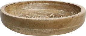 Drevená servírovacia miska z mangového dreva Tours Bowl - Ø 25*5 cm/ 1100ml
