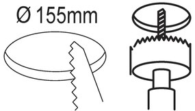 Eglo 99203 - LED zápustné svietidlo do kúpeľne FUEVA 5 LED/10,5W/230V IP44