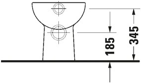 Duravit 21080900002 - Voľne stojace WC D-CODE keramika/lesklá biela
