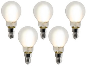 Sada 5 inteligentných LED žiaroviek E14 P45 matných 4,2 W 470 lm 2700-6500 K