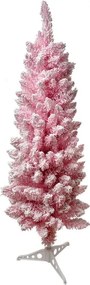 Ružový zasnežený umelý vianočný stromček Christmas Tree - 45*45*120 cm