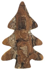AMADEA Drevený strom s kôrou, masívne drevo, výška 8 cm