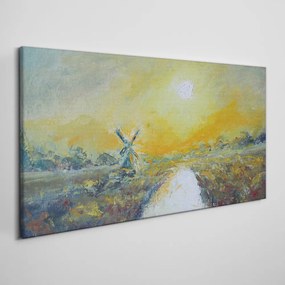 Obraz na plátne Dedina Mill Západ slnka