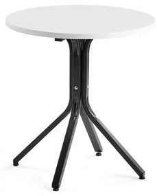 Stôl VARIOUS, Ø700x740 mm, čierna, biela
