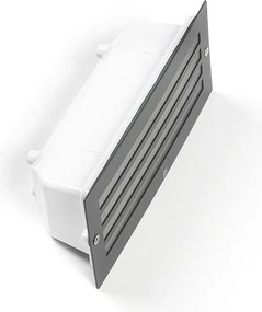 Moderné zapustené svietidlo tmavosivé IP44 - Hurricane