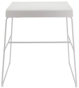 Biely kovový jedálenský stôl 58x75 cm A-Café – Zone