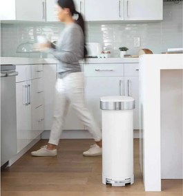 Pedálový oceľový odpadkový kôš 45 l - simplehuman