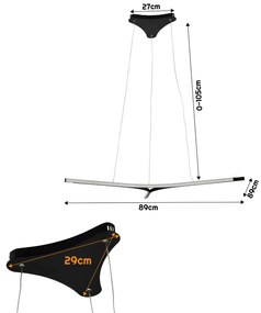 BERGE Stropná LED lampa 28W Filadelfia CCT