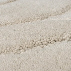 Krémový ručne tkaný vlnený okrúhly koberec ø 160 cm Mesmerise Natural – Flair Rugs