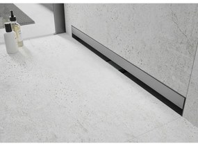 Mexen Flat nerezový sprchový žľab na stenu 120 cm vzor WALL, 1030120