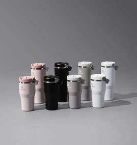 Svetloružová termoska z nehrdzavejúcej ocele 410 ml IceFlow™ Flip Straw 2.0 Tumbler Rose Quartz – Stanley