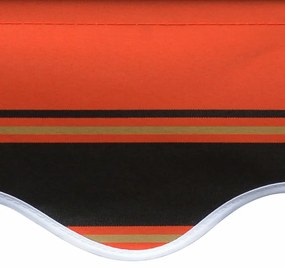 Náhradná plachta na markízu 400x300 cm Dekorhome Oranžová / žltá