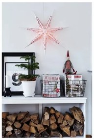 Markslöjd 703553 - Vianočná dekorácia ELIN 1xE14/25W/230V biela/červená 75 cm