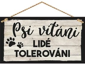 Bohemia Gifts Dekoračný obrázok - Psi vítáni