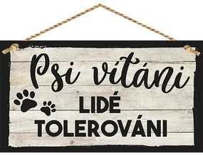 Bohemia Gifts Dekoračný obrázok - Psi vítáni