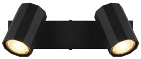 Globo 57918-2B - Bodové svietidlo JAMES 2xGU10/25W/230V čierna
