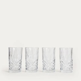 Sada pohárov MIRRA priesvitná 771477 350 ml (4 ks)