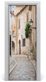 Fototapeta samolepiace dvere španielsko uličky 95x205 cm