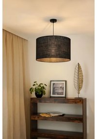 Brilagi - Luster na lanku TUBES ROLLER 1xE27/15W/230V pr. 50 cm čierna