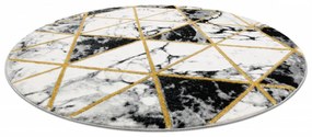 Kusový koberec Kyras krémový kruh 200cm