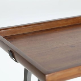 Konzolový stolík lemme 120 x 35 cm hnedý MUZZA