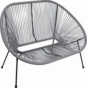 Záhradná lavička ACAPULCO - šedá