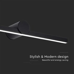 LED osvetlenie do kúpeľne na zrkadlo, 10 W, 230 V, 4000 K, IP65, čierne